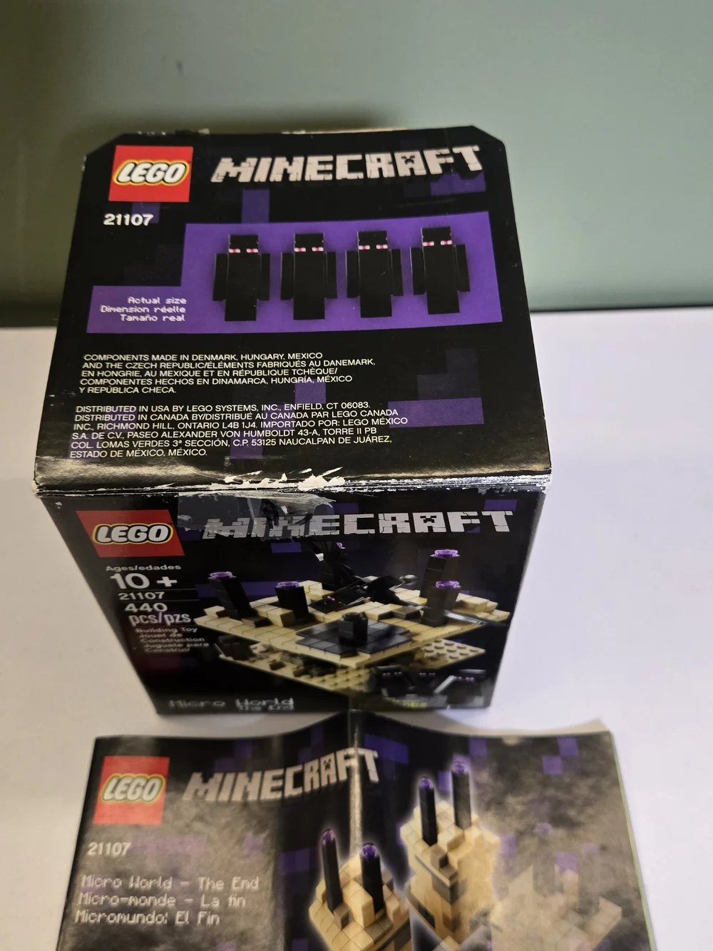 LEGO Minecraft: Micro World - The End (21107) - Instructions & Complete Figures